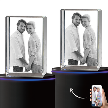 3D Crystal Photo, Small Portrait, 2 Pack