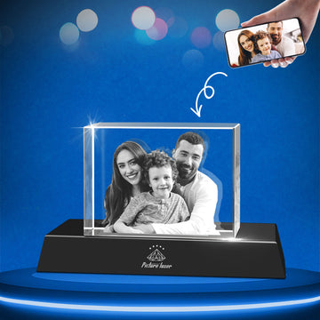 3D Crystal Pictures Cube for 1-5 Portrait (Large)