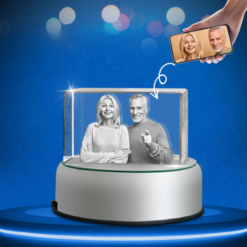 3D Crystal Pictures Cube for 1-3 Portrait (Small)