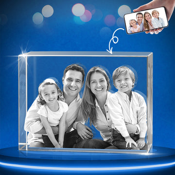 3D Crystal Pictures Cube for 1-6 Portrait (X-Large)