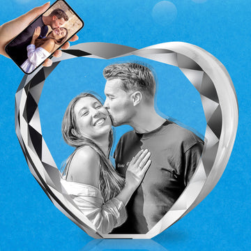 3D Crystal Picture Heart for 1-3 Portrait (Small)