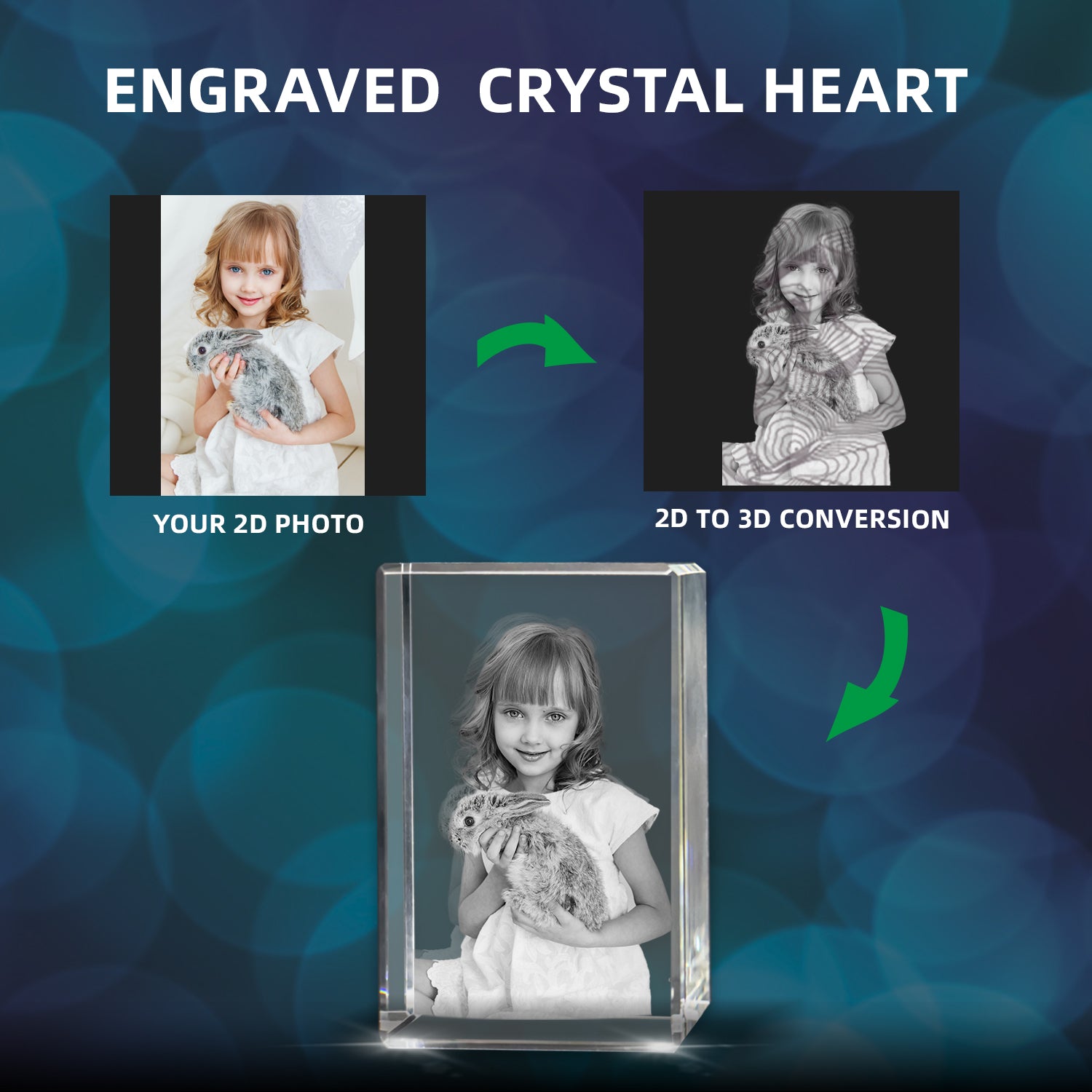 3D Crystal photo