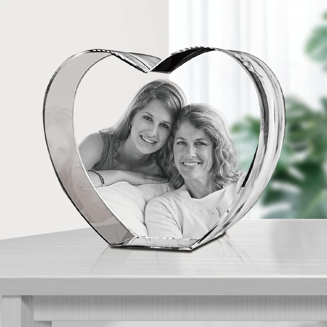 HAN'S LASER 3D Crystal Photo Heart Sharp with Large Light Base,Large Heart (UPC:717351301587)