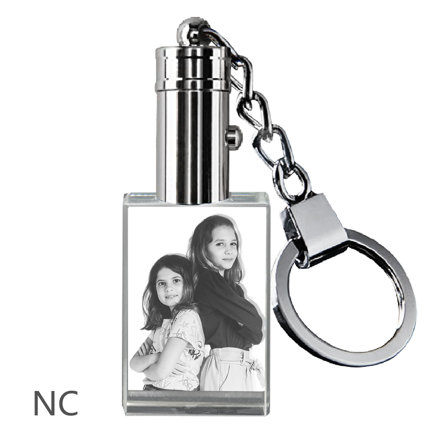 2D Custom Crystal Keychain-Rectangle(upgraded) | Picturelaser【Upload Your Picture】