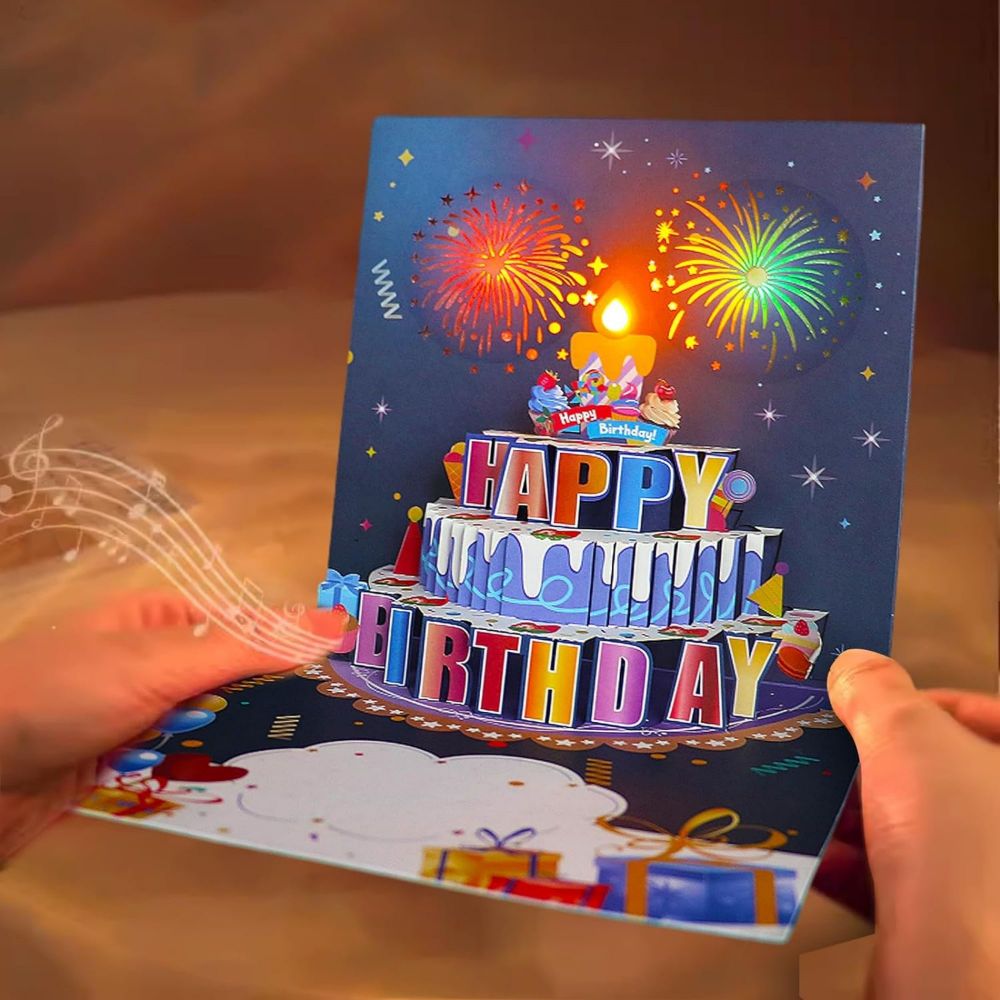 3D Pop Up Birthday Gift Greeting Card